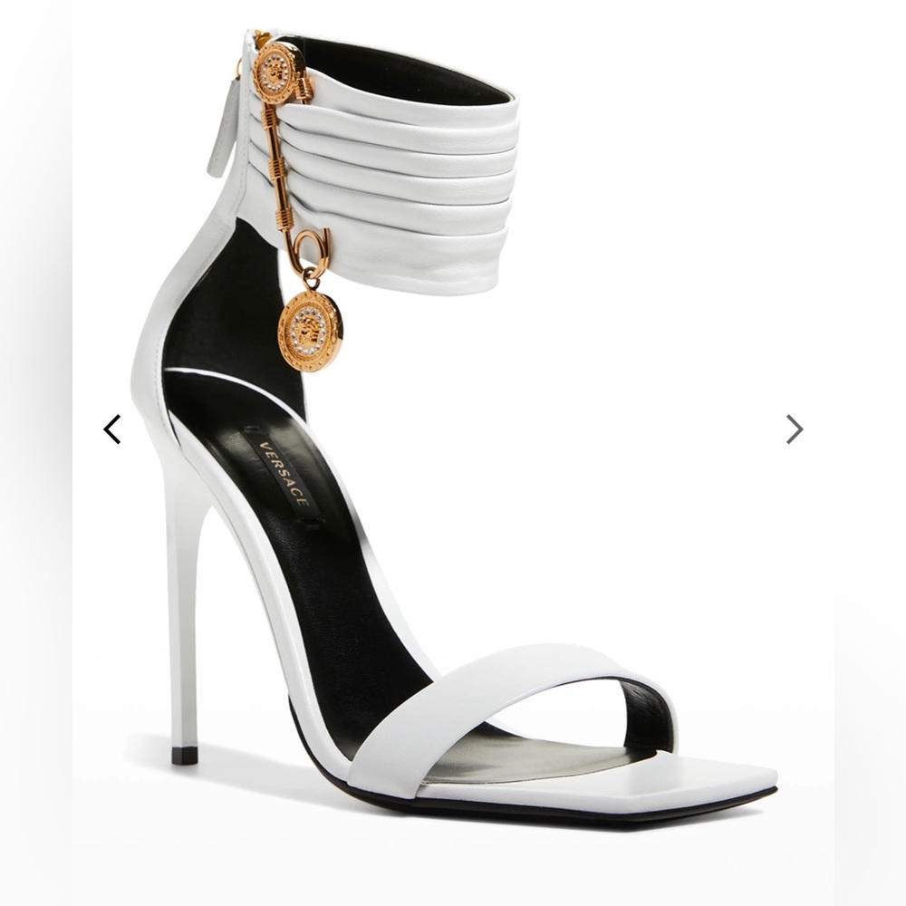 Versace white pump